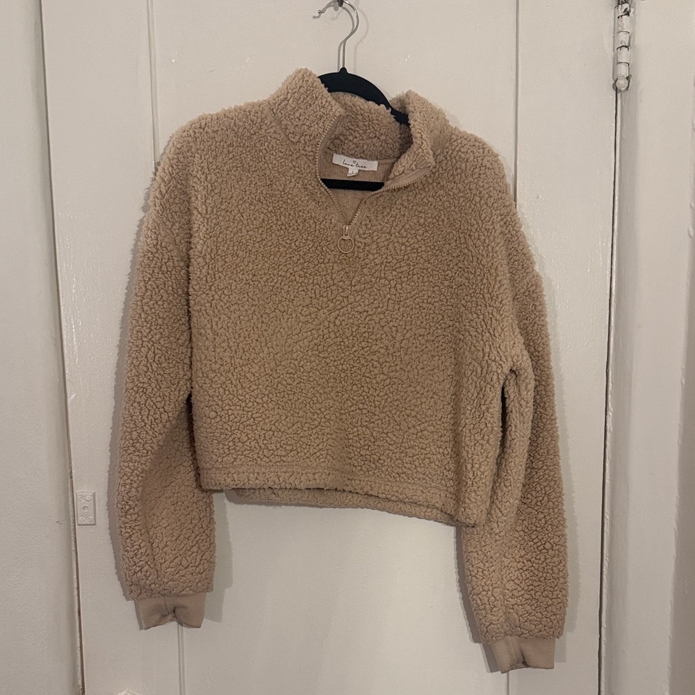 Love Tree Cream Sherpa Jacket